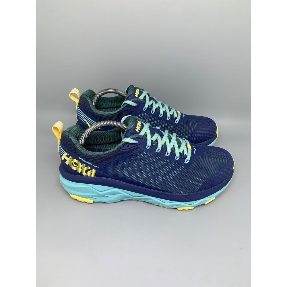 Hoka One Challenger ATR 5 Navy Blue Trail Running Shoes Women's Sz 9